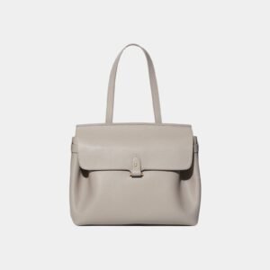 Le Primo Greige Pebbled Leather
